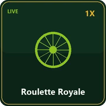 Live casino at 1XRoll — Roulette Royale